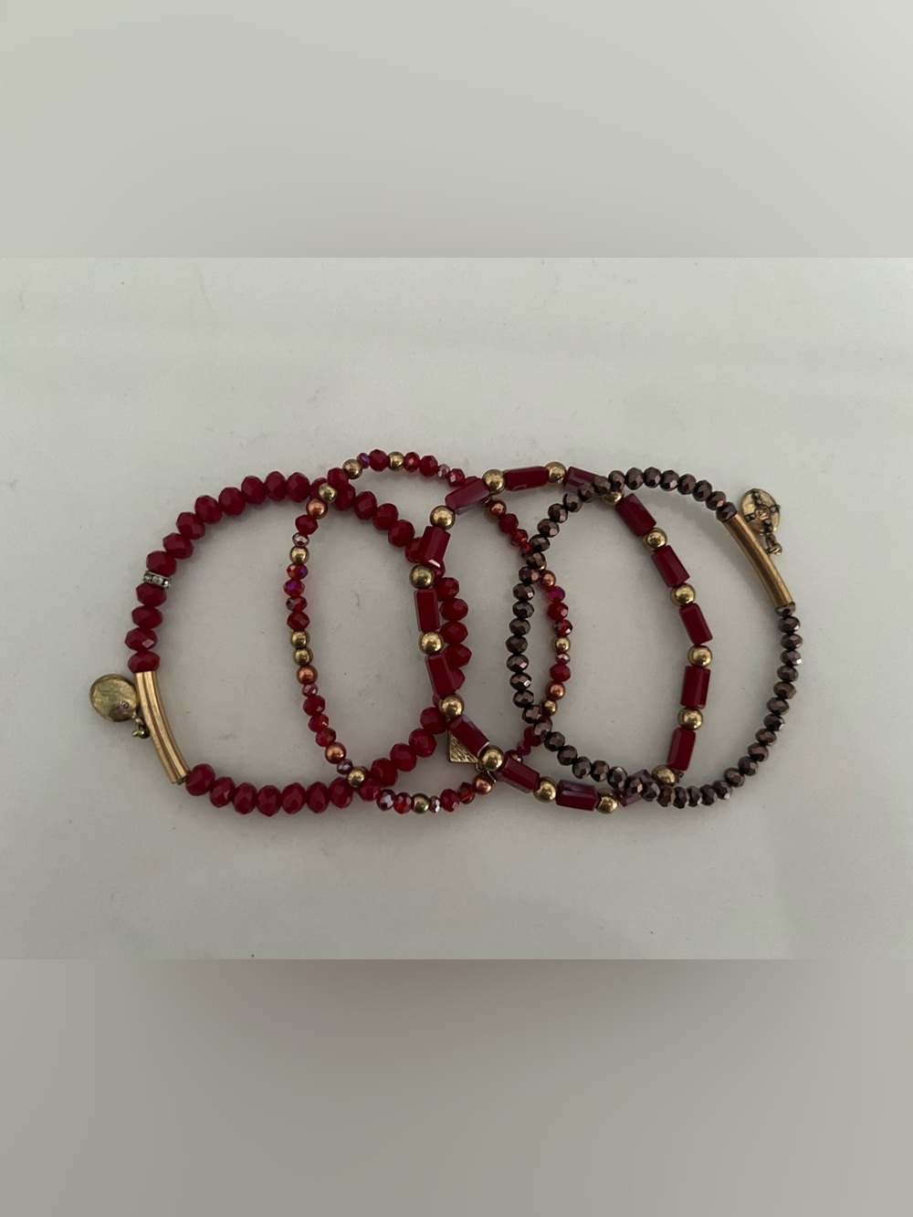 Red Beaded Stretch Bracelet Set - Chico’s